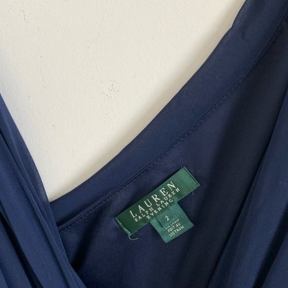 Ralph Lauren Navy Floor Length Gown - Picture 5 of 5